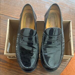 Dolce & Gabbana Glossy Black Men's Slip-Ons